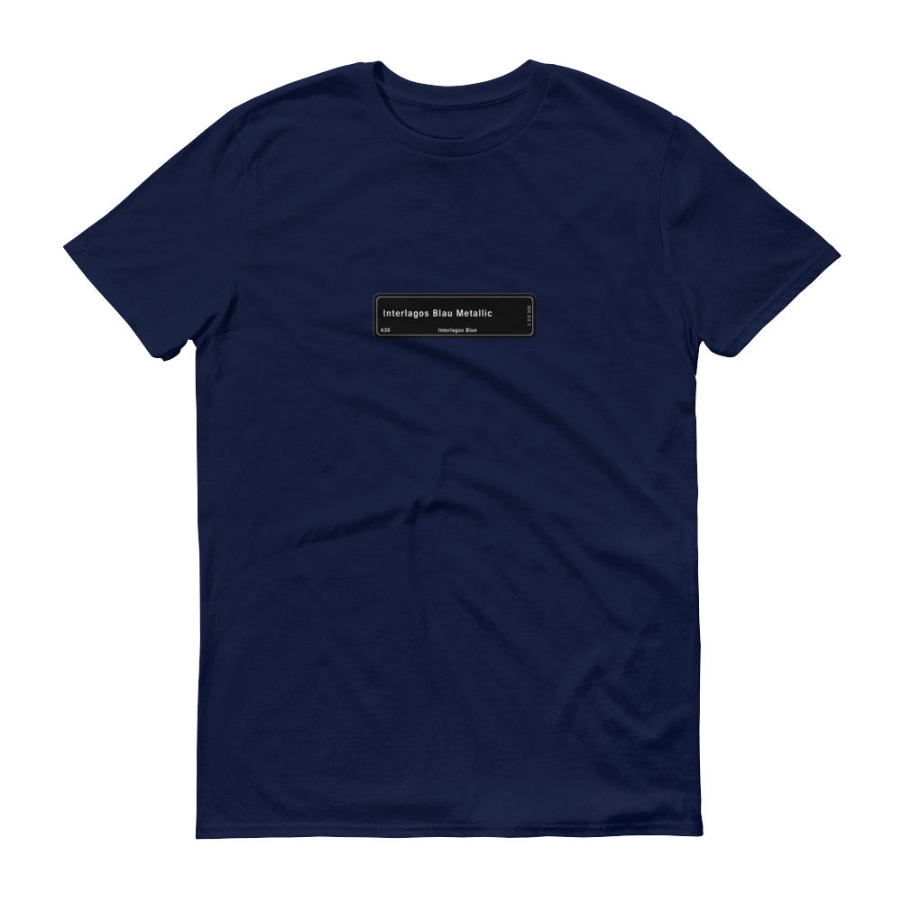 Interlagos Blue T-Shirt, Color Code A30 – Car Color Gear